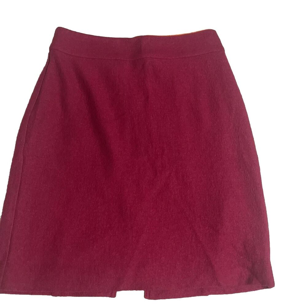 Banana Republic Wool Blend Magenta Mini Skirt Career Size 2